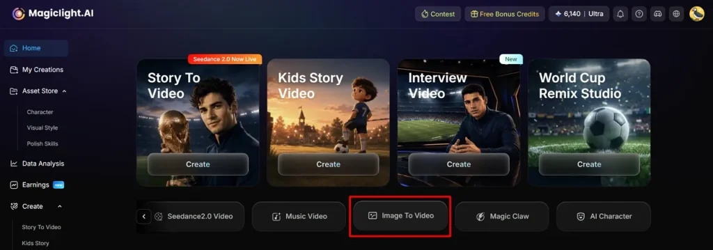 access image to video feature