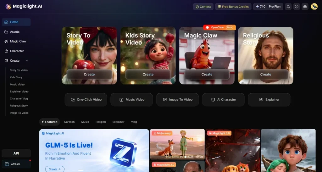 magiclight ai invideo ai alternative
