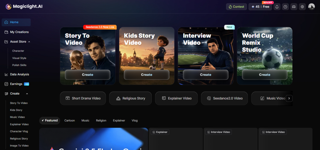 mindvideo magiclight ai video generator
