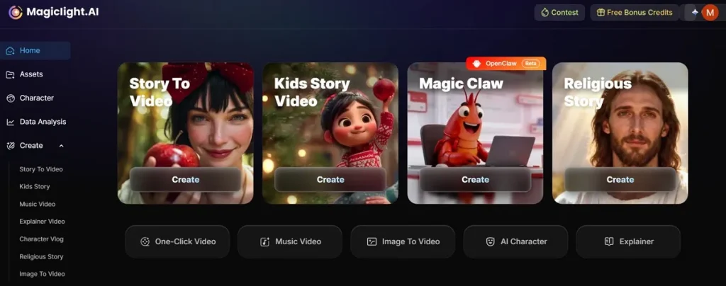 magiclight ai video generator prompt examples