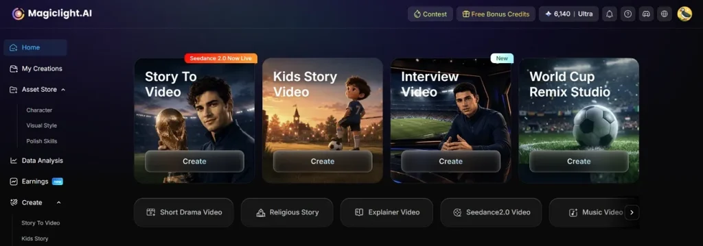 features tool screen magiclight ai