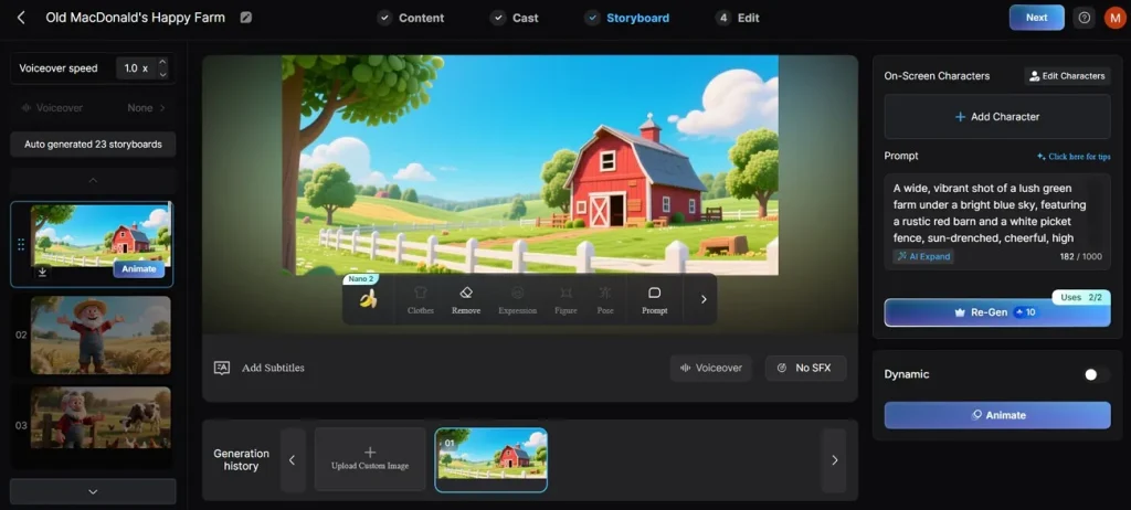 select video cover in magiclight ai