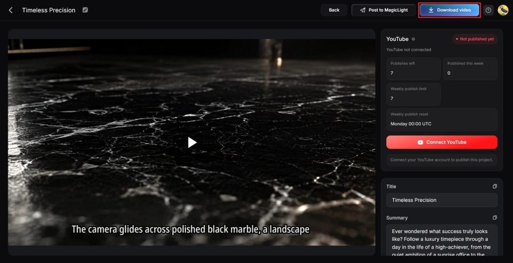 preview download completed advertisement video
