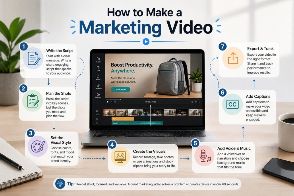 creating a marketing video step by step