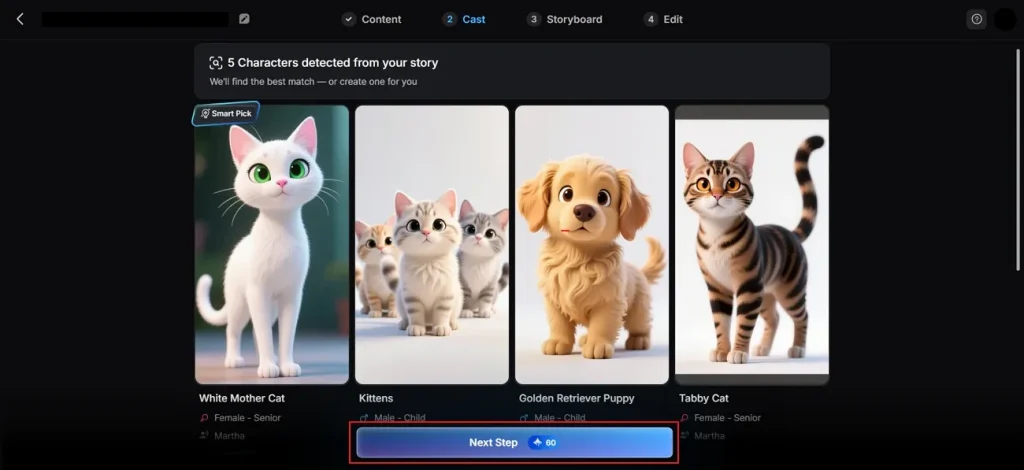 modify generated ai cat character