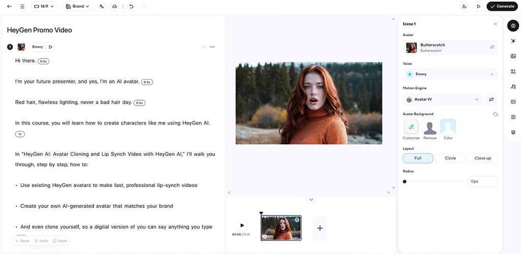 translated presenter video workspace