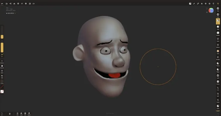 animating head in nomad sculpt