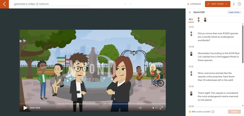 create videos multiple cartoon characters vyond