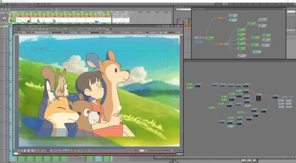 top 2d animation software opentoonz
