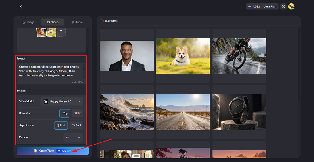 adjust model and video duration