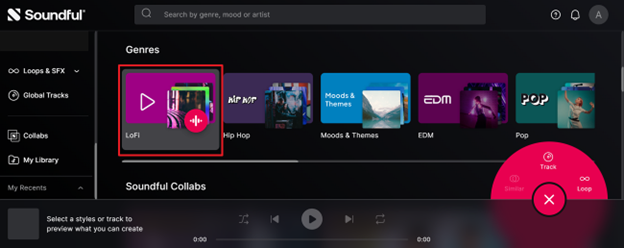 select the music genre 