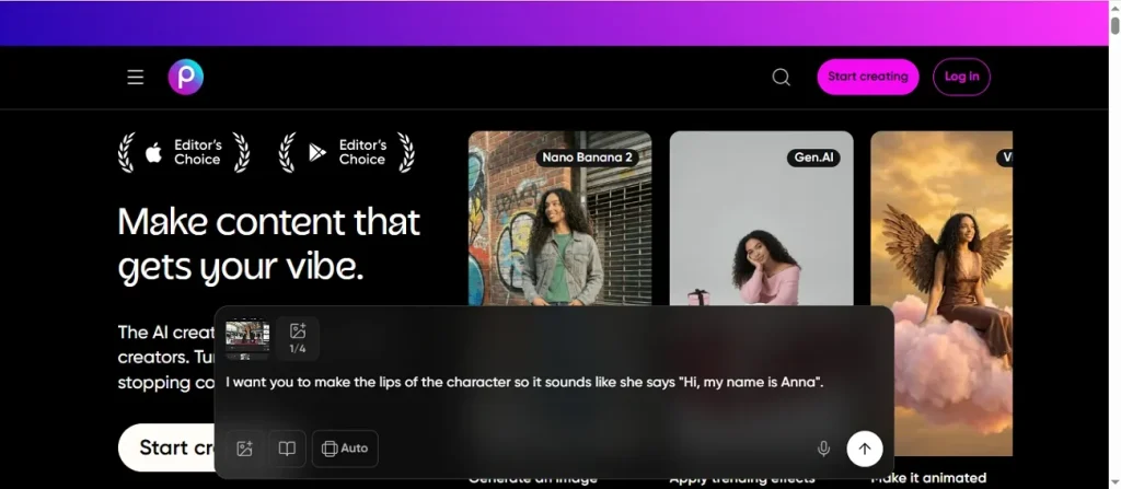 using picsart for video creation