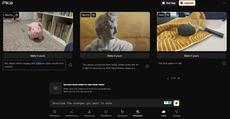 create visual animations pika 2.5