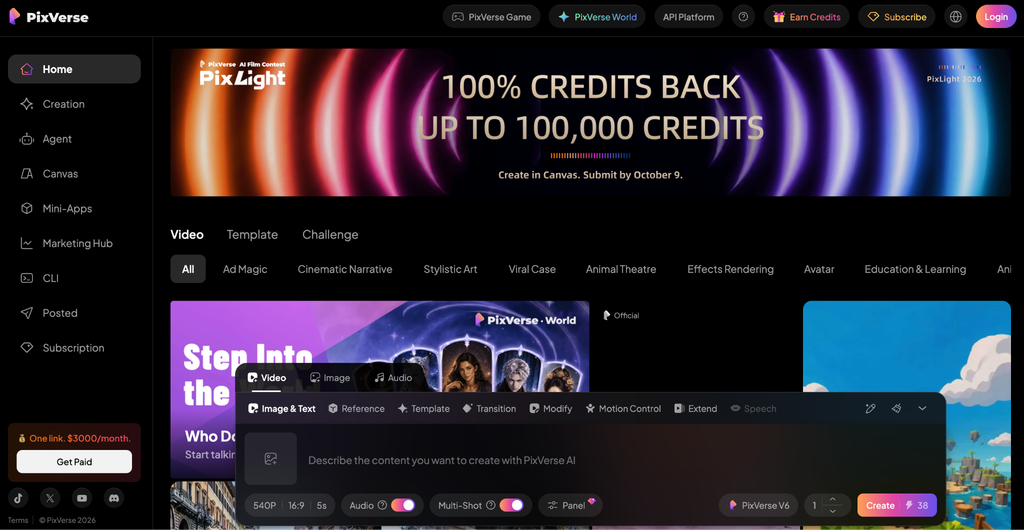 create creative videos with PixVerse AI