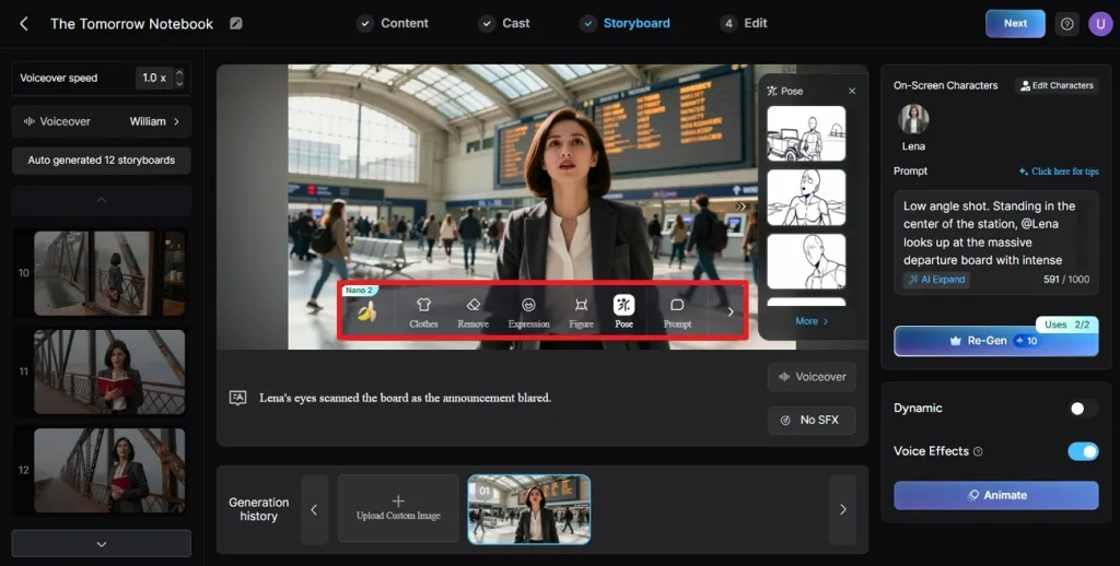 adjust clothes pose and expressions
