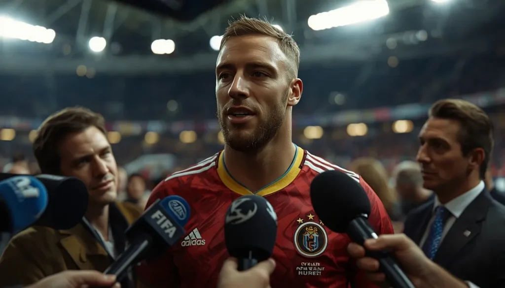 character after match interview