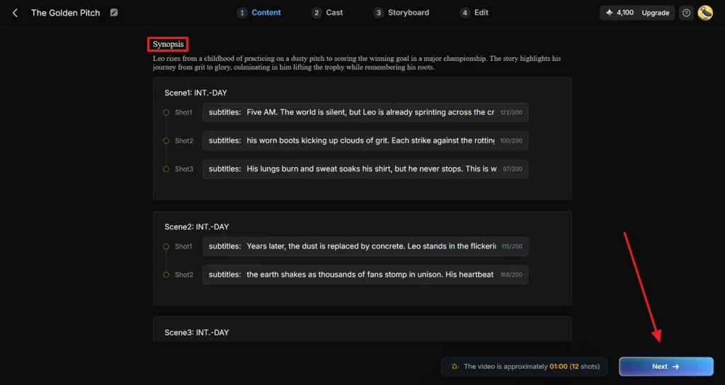 check and edit video summary