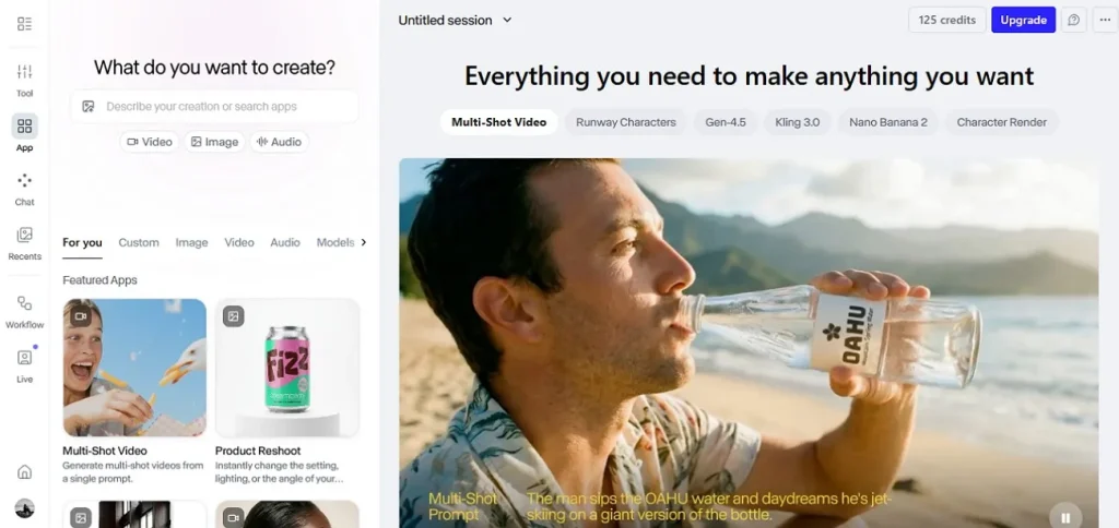 higgsfield alternative runway gen4 alpha