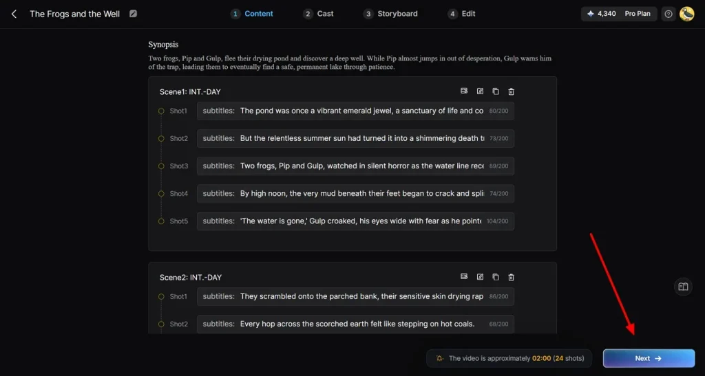 review the synopsis to continue