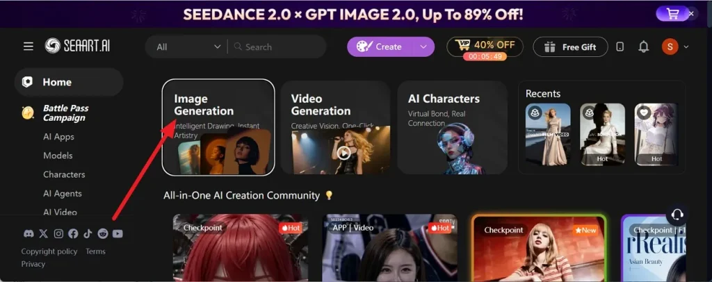 tap on image generator
