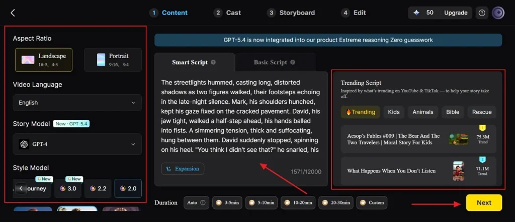 enter prompt and generate ai video
