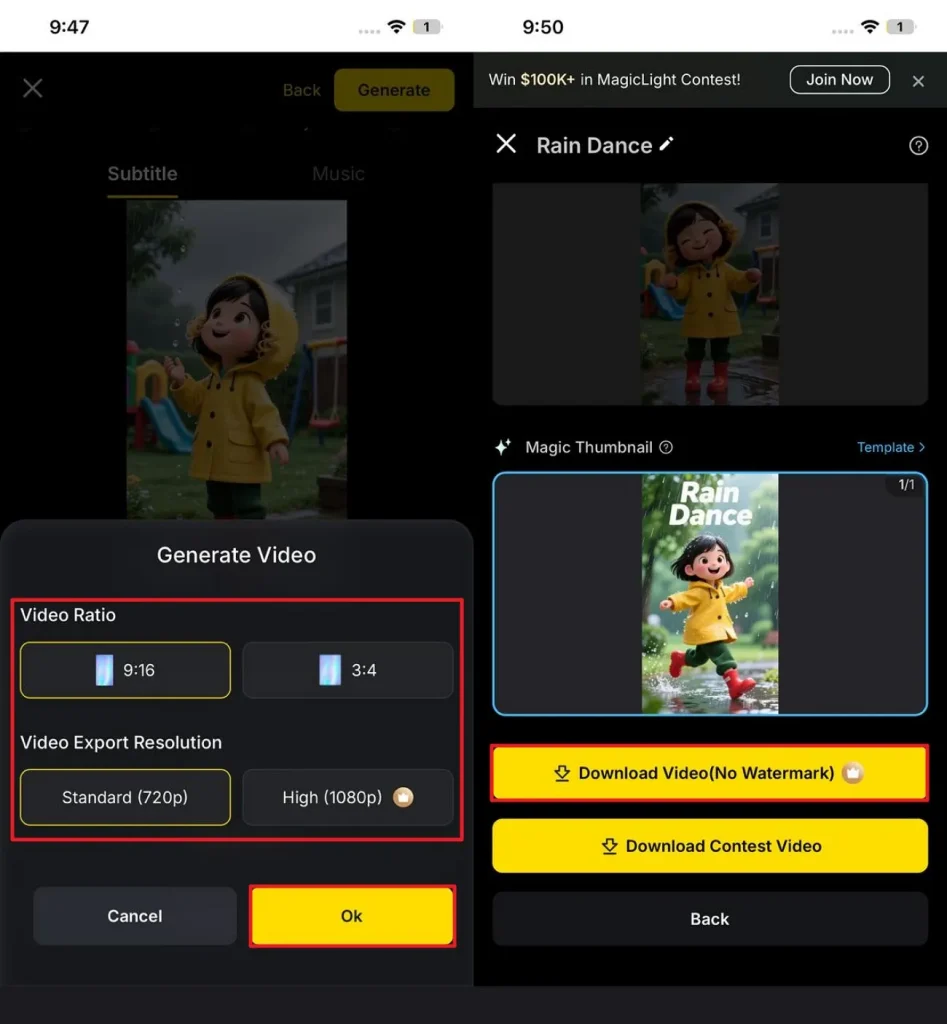 Image name: select-resolution-and-generate
Image alt: save results after animation