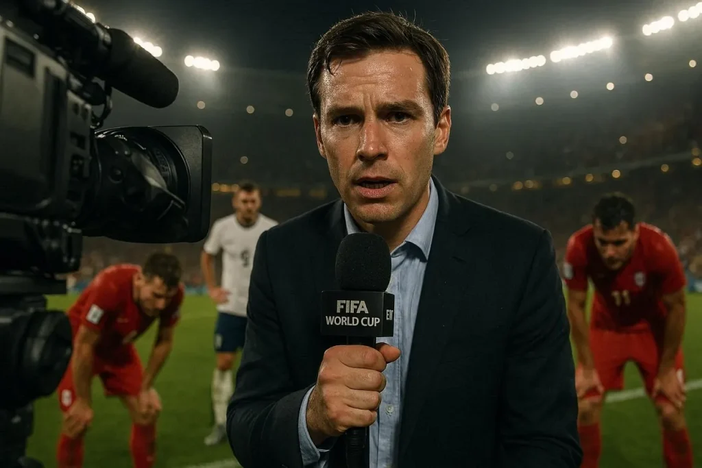news reporter giving wc updates