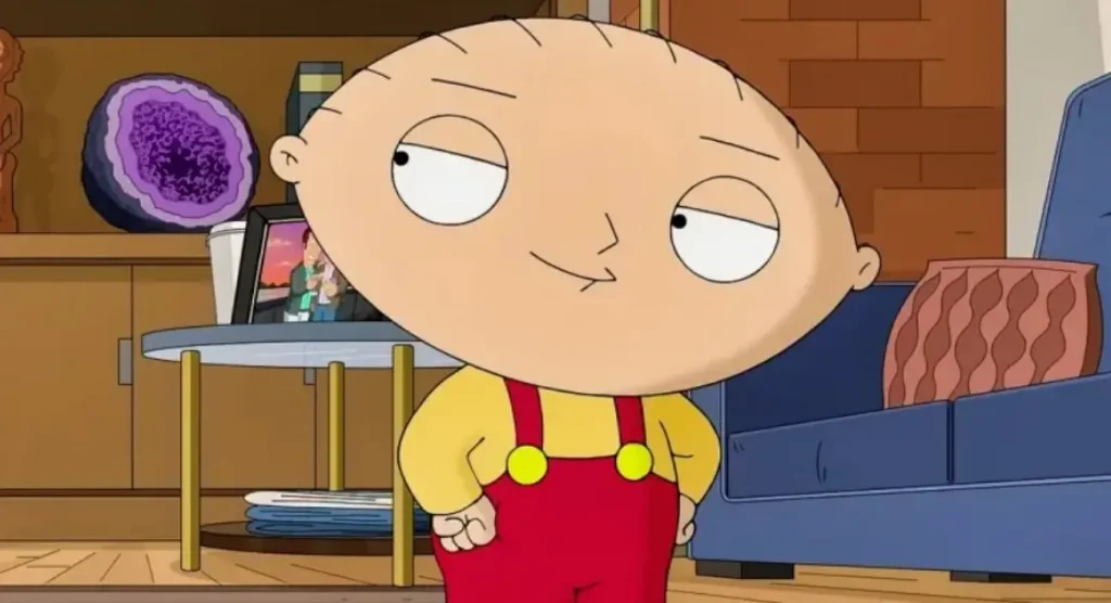 stewie giving smug look