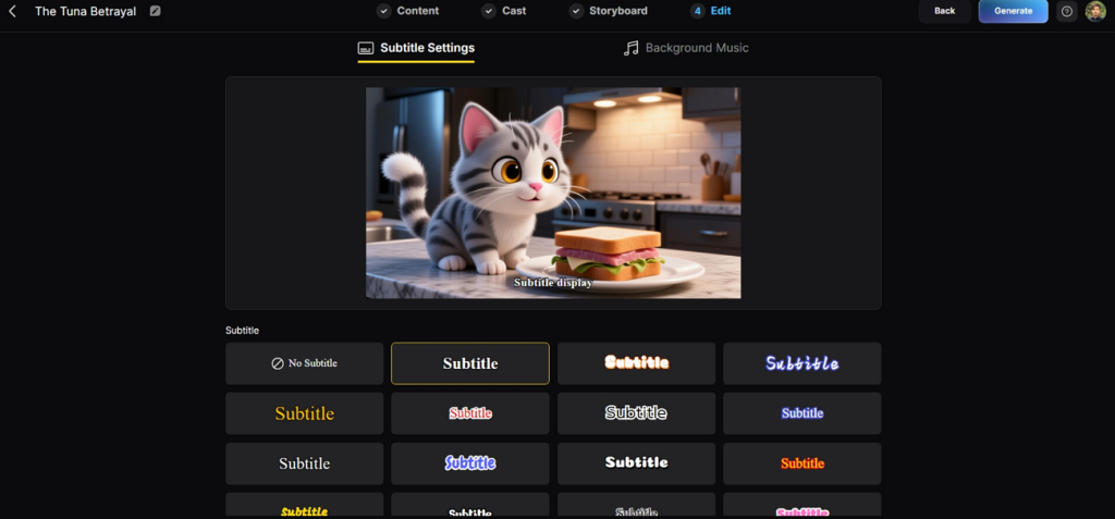 apply readable caption styles