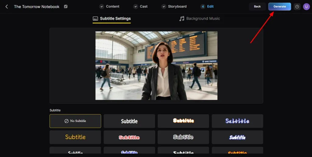 set subtitles for your video