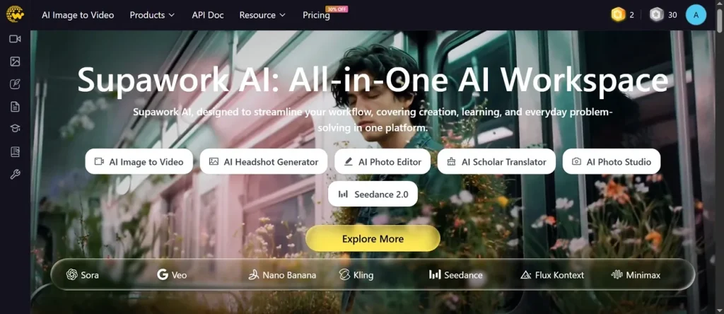 supawork ai homepage