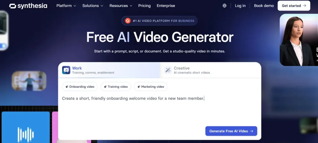 synthesia ai video generator