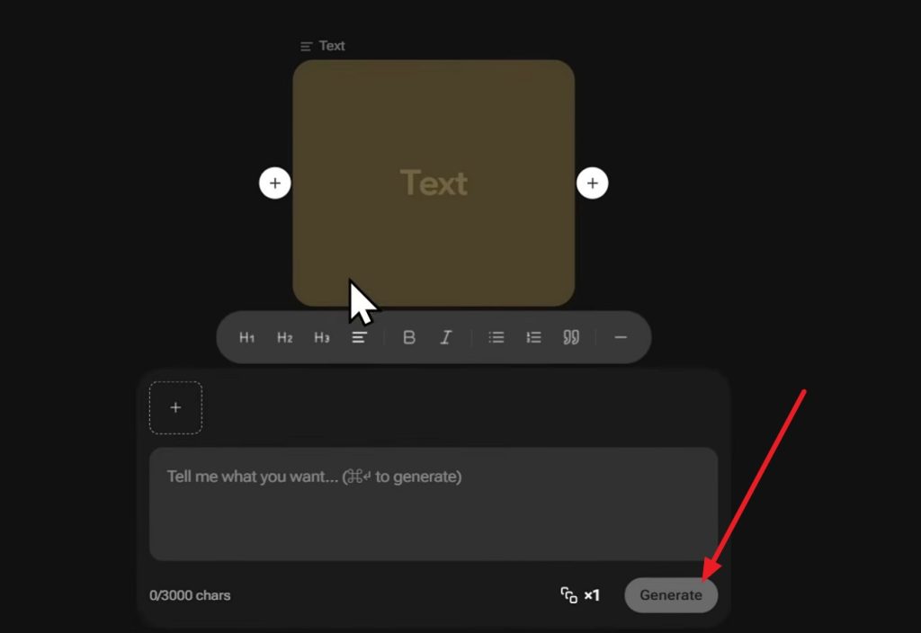 tap generate to continue