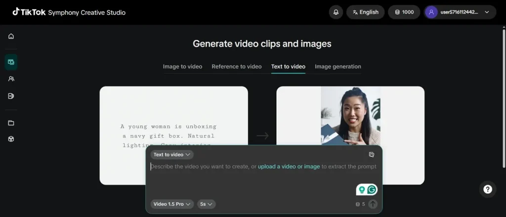 text editor screen tiktok symphony