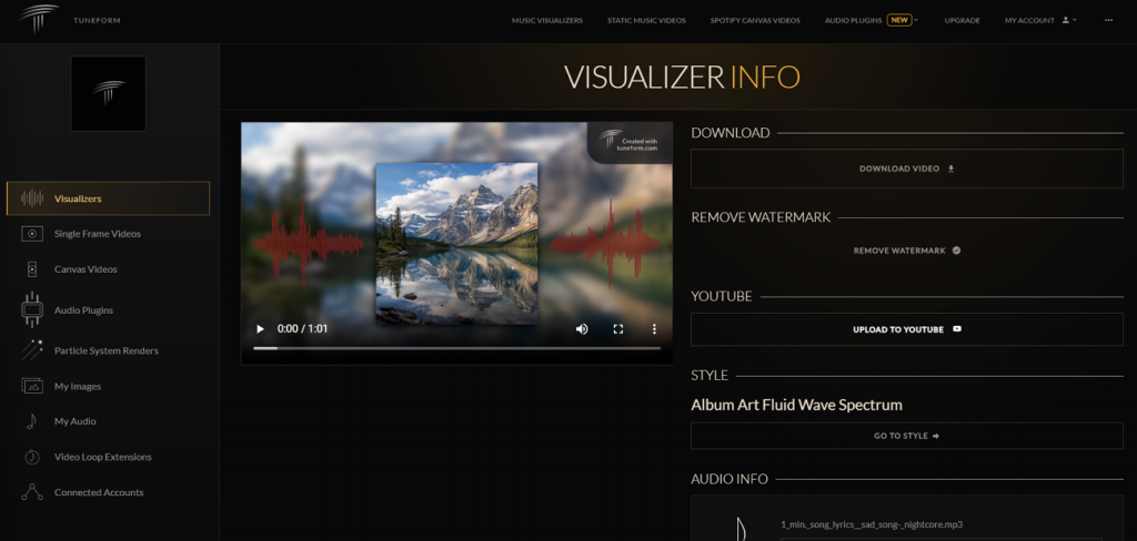 music video rendering workspace online
