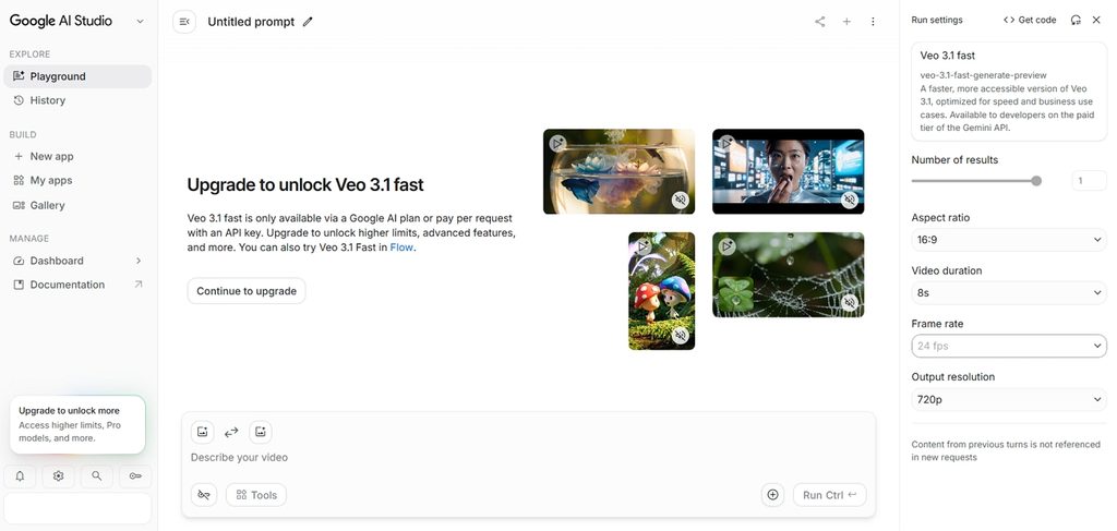 adjust prompts and video settings
