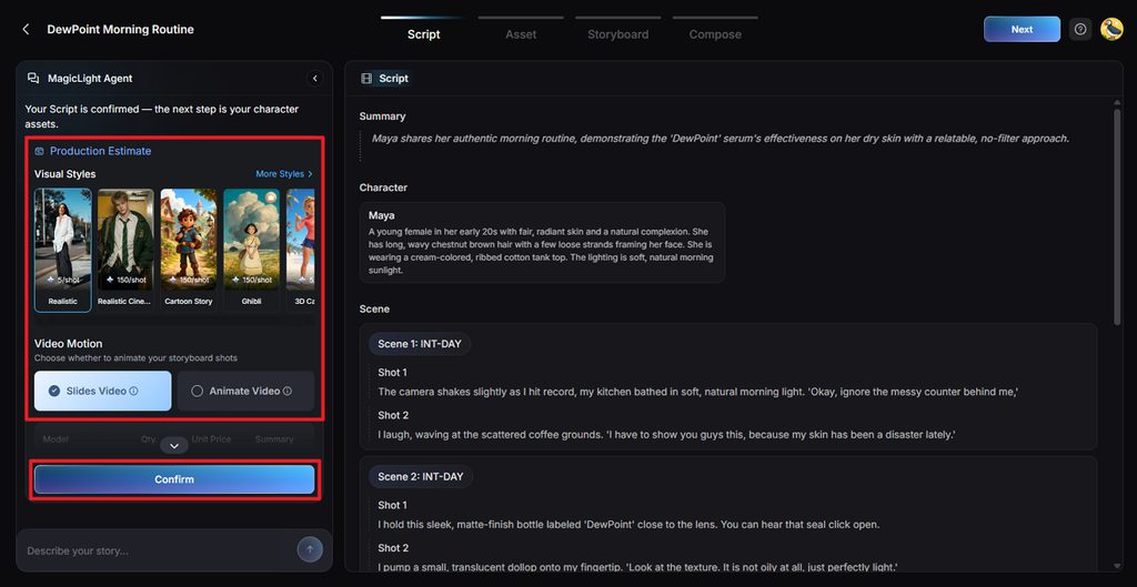 choosing suitable commercial video style