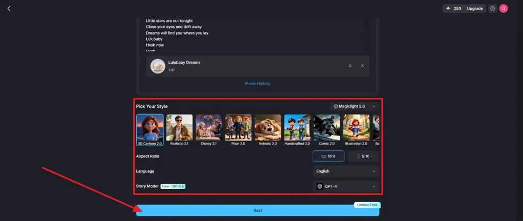 set style ratio language