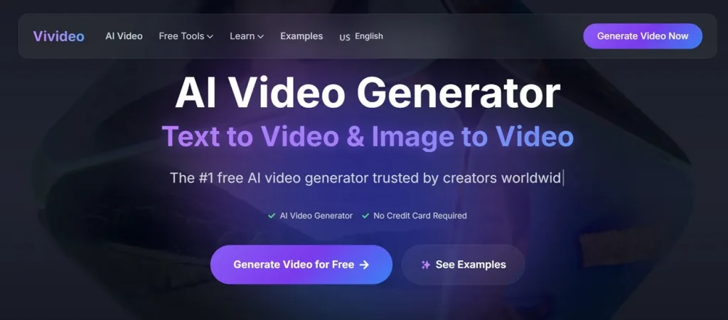 main interface of vivideo ai