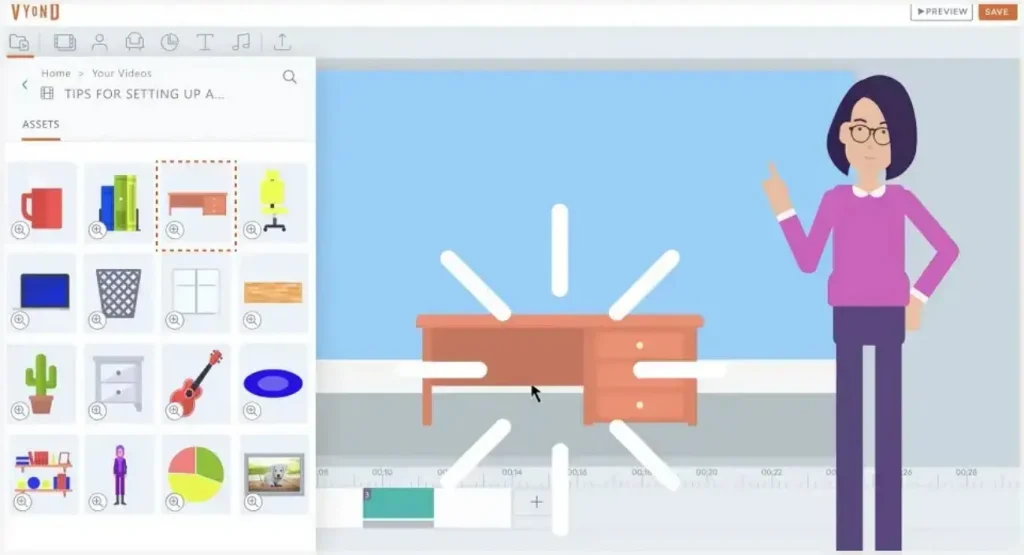 ai animation tool vyond business videos