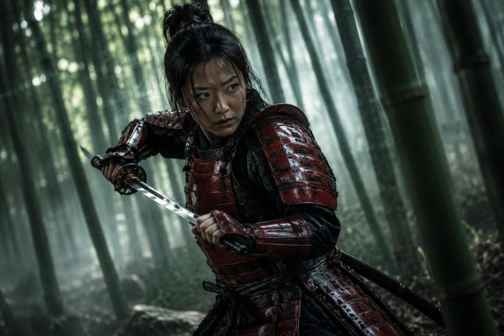 steady warrior girl fight pose