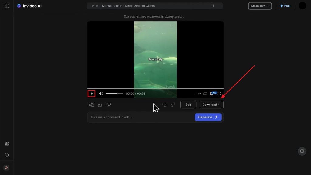 preview and save generated video